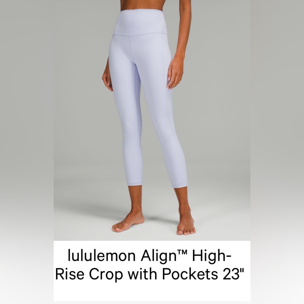 Lululemon align pastel blue. A very light purple color. EUC